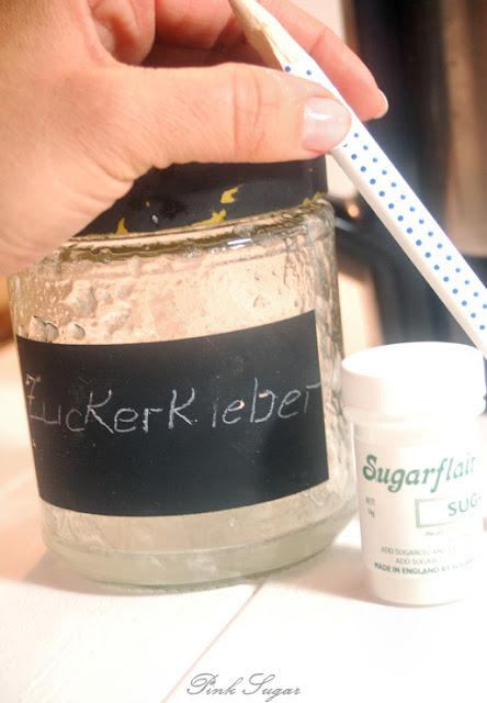 Zuckerkleber für Fondanttorten, edible glue, gum glue, sugarcel