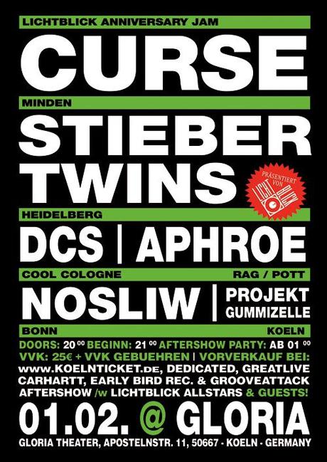 3 Jahre Lichtblick – Konzert mit Stieber Twins,Curse, Aphroe, DCS, Nosliw & Projekt Gummizelle