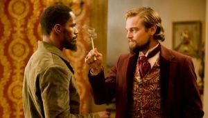 Django (Jamie Foxx) konfrontiert Calvin Candie (Leonardo DiCaprio)