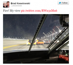 Brad Keselowskis Tweet aus dem Rennwagen in Daytona