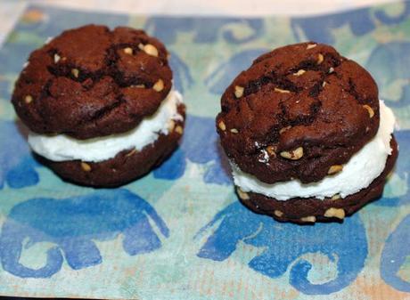 Peanut Butter Chocolate Whoopie Pies