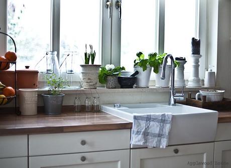Küche Kitchen Sink Spüle SystemCeram Sink Cottage Vanille