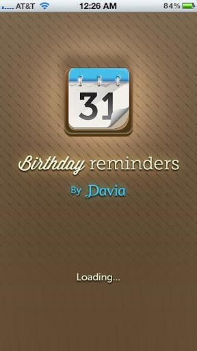 Birthday Reminders by Davia – Lass dich rechtzeitig an einen Geburtstag erinnern