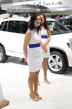 Messegirls auf der Vienna Autoshow 2013