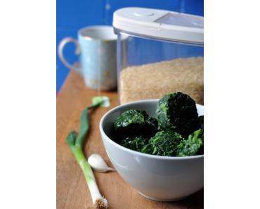 Spinatreis, ein Sattmacher-Favorit