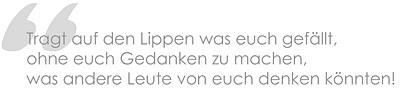 Farbe auf den Lippen... Farbe auf den Lippen...