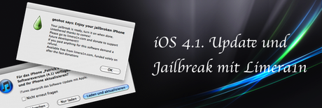 iOS 4.1 Update und Jailbreak mit Limera1n