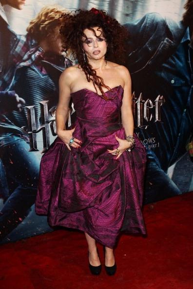 LONDON, ENGLAND - NOVEMBER 11: (UK TABLOID NEWSPAPERS OUT) Helena Bonham Carter attends the World Premiere of Harry Potter And The Deathly Hallows: Part 1 held at The Odeon Leicester Square on November 11, 2010 in London, England. (Photo by Dave Hogan/Getty Images)