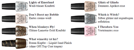 [Preview] OPI Oz the Great and Powerful Kollektion