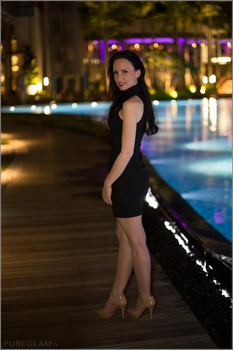 Fashionblog - Singapore Photo Shooting with minidress at WHotel Sentosa