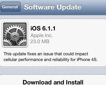 iOS 6.1.1 nur für iPhone 4S veröffentlicht: Jailbreaker VORSICHT!