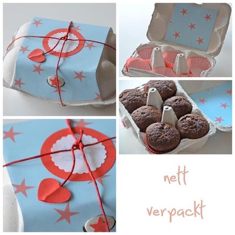 Muffins in Eierschachtel - muffins egg packaging