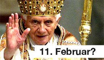 Unser Papst Benedikt XVI kündigt Rücktritt an
