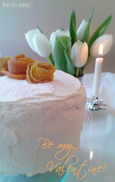 Be my Valentine... Zitrus-Buttermilch Torte für den lieben Mr. M.!