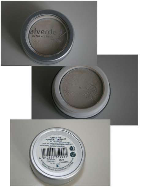 Farbloser Cream to Powder Concelaer von Alverde