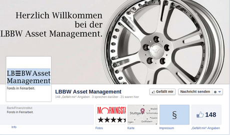 LBBW zeigt nur Asset in Facebook