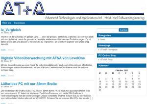AT-A Homepage und Blog