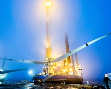 Erste Sechs-Megawatt-Windenergieanlagen von Siemens in einem Offshore-Windpark installiert