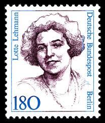 Briefmarke Lotte lehmann