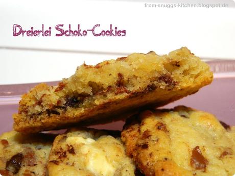 Dreierlei Schoko-Cookies