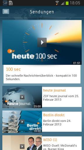 ZDFheute – heute und heute journal in einer kostenlosen Android App