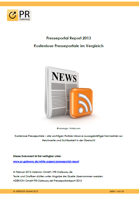 Presseportal-Report 2013