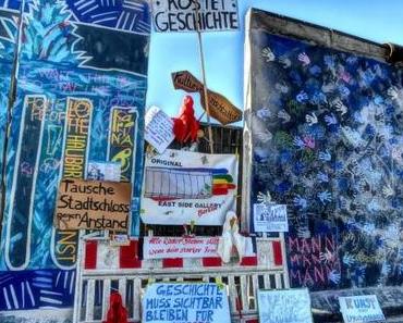 Protest to preserve Berlin Wall grows – Berlin East Side Gallery, Berlin Wall art – Guardians of Time by Manfred Kielnhofer on tour – Spirit Re Gallery