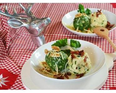 Südtiroler Käse- und Spinatknödel
