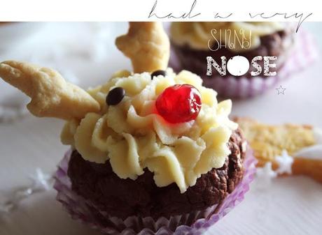 Rudolph, the Red-Nosed Reindeer- Cupcakes mit Stevia