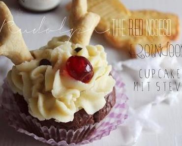 Rudolph, the Red-Nosed Reindeer- Cupcakes mit Stevia