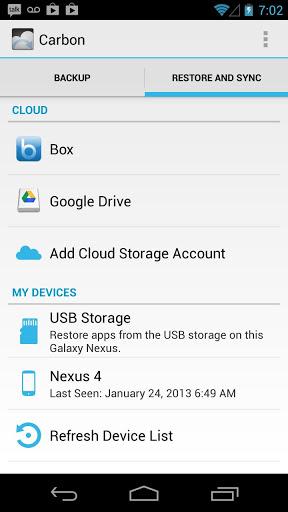 Carbon – App Sync and Backup OHNE Root