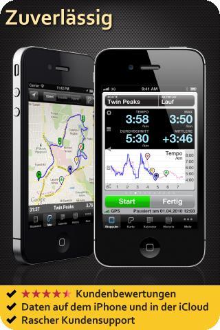 Runmeter GPS für Laufen, Radfahren, Walken iPhone Apps