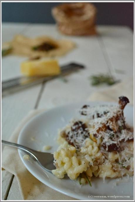 Risotto, Mushrooms, Herbs and beef