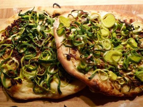 flammkuchen mit lauch