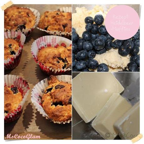 Rezept: Blueberry-Muffins & White Chocolate-Topping