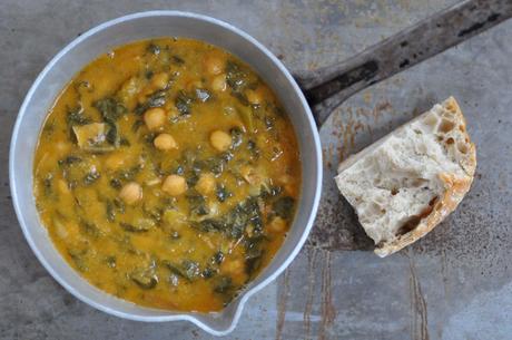 tuscan chick pea & chard soup – toskanische kichererbsen & mangold suppe