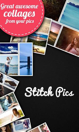 Stitch Pics: Collage Maker – Viele vorgefertigte Raster, Rahmen, Sticker und mehr
