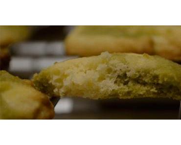Matcha cookies grün weiß