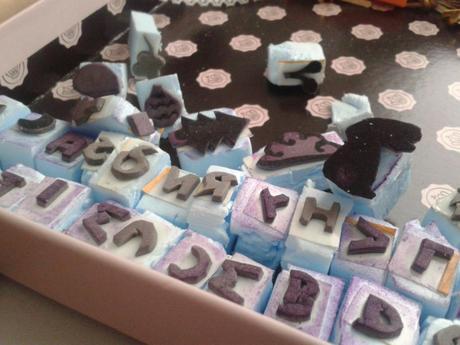 cutting a stamping alphabet yourself