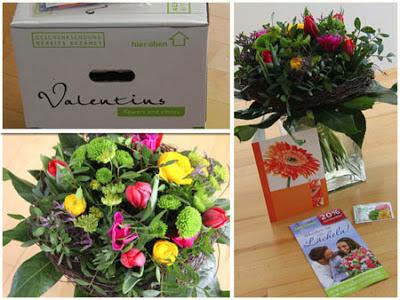 Heute ist Weltfrauentag und ich bekam einen Blumenstrauß von Valentins.de