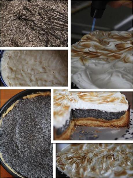 Sonntags ist Kaffeezeit- Mohn-Marzipan Kuchen mit Baiser aus Lecker Bakery