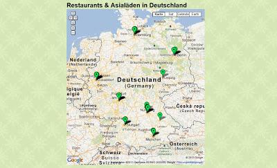 Japanische Restaurants und Asialäden in Deutschland