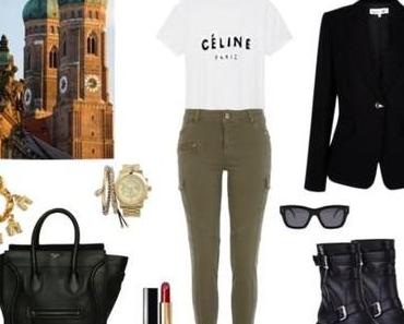 Combat Pants and black classic jacket