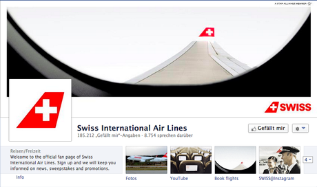 Swiss Air Facebook