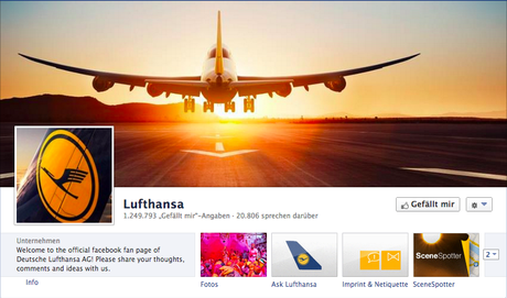 Lufthansa Titelbild Facebook