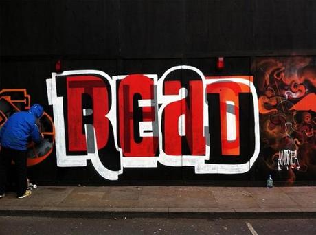 Wort in Wort Graffiti von Peter Preffington