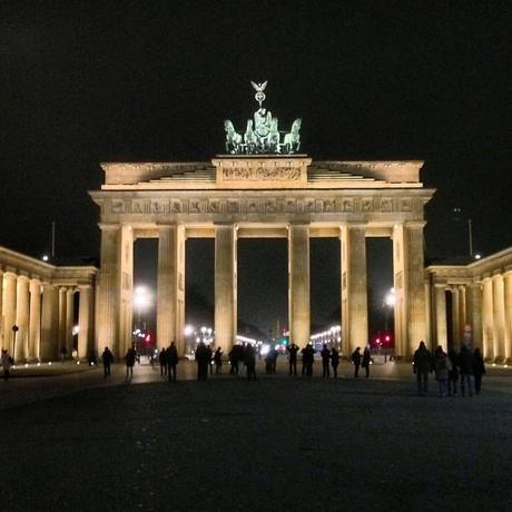 Evening impression of the famous Brandenburger Tor in Berlin on my Instagram profile