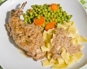 Kaninchenkeulen in Herbes de Provence Sauce