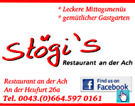Und nach dem Radln in Stögis Restaurant Bregenz