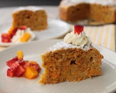 Gâteau à la carotte et vanille